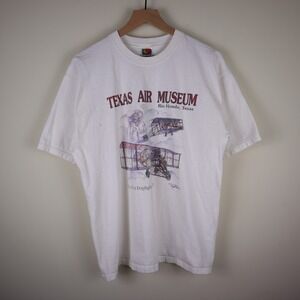 Vintage Texas Air Museum Shirt Adult Large 21.5x28